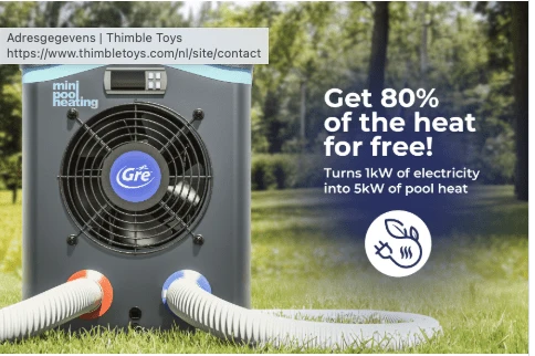 Gre Mini Warmtepomp HPM30, 4,2 kW