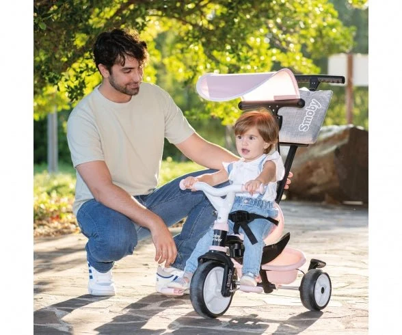 Baby Driver Roze Driewieler – 3-in-1 Evoluerende Driewieler