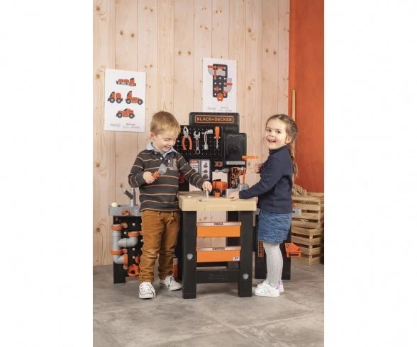 Smoby Black + Decker Mega Center speelgoed werkbank