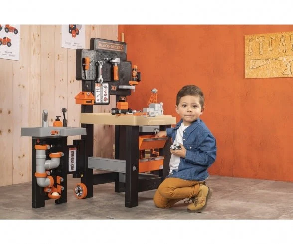 Smoby Black + Decker Mega Center speelgoed werkbank