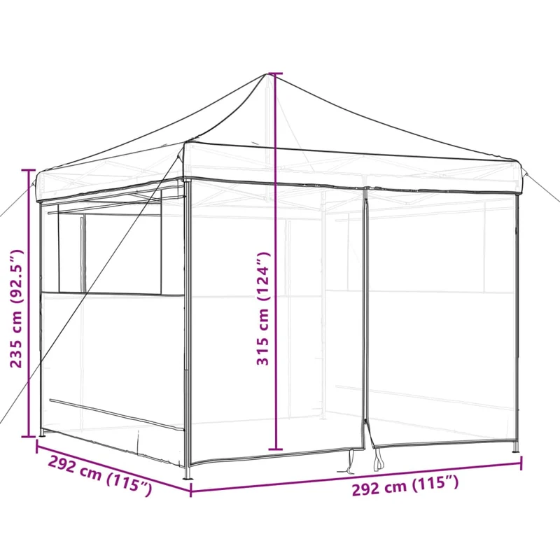 Partytent Inklapbaar Pop-Up