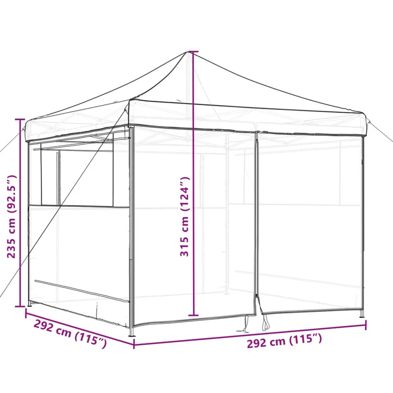 Partytent Inklapbaar Pop-Up