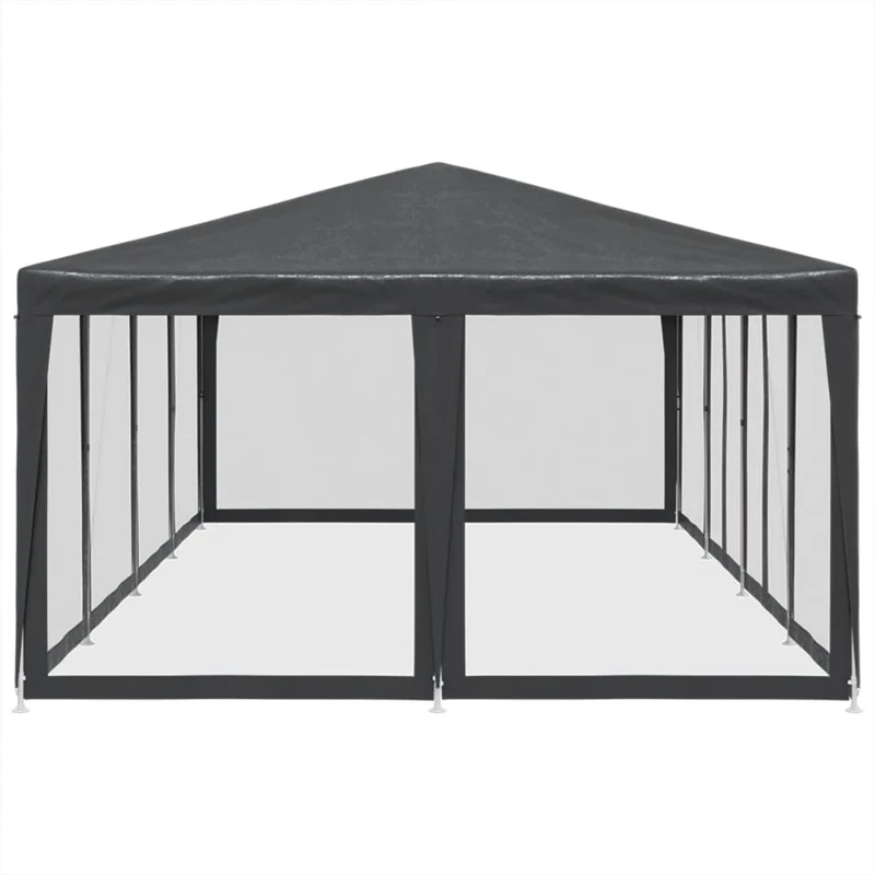 Partytent Met 12 Mesh Zijwanden Hdpe Kleurig