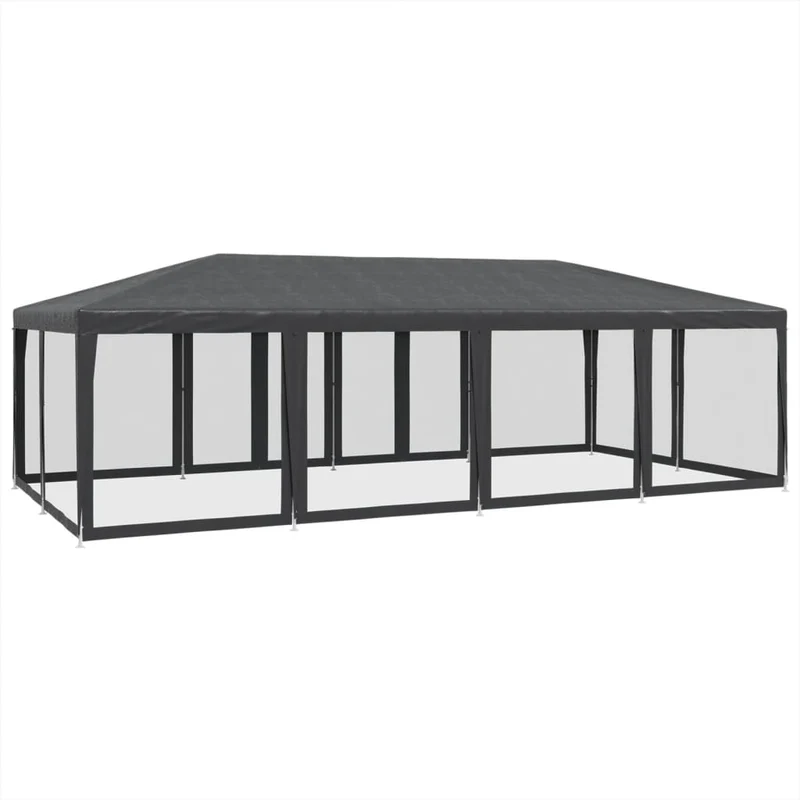 Partytent Met 12 Mesh Zijwanden Hdpe Kleurig