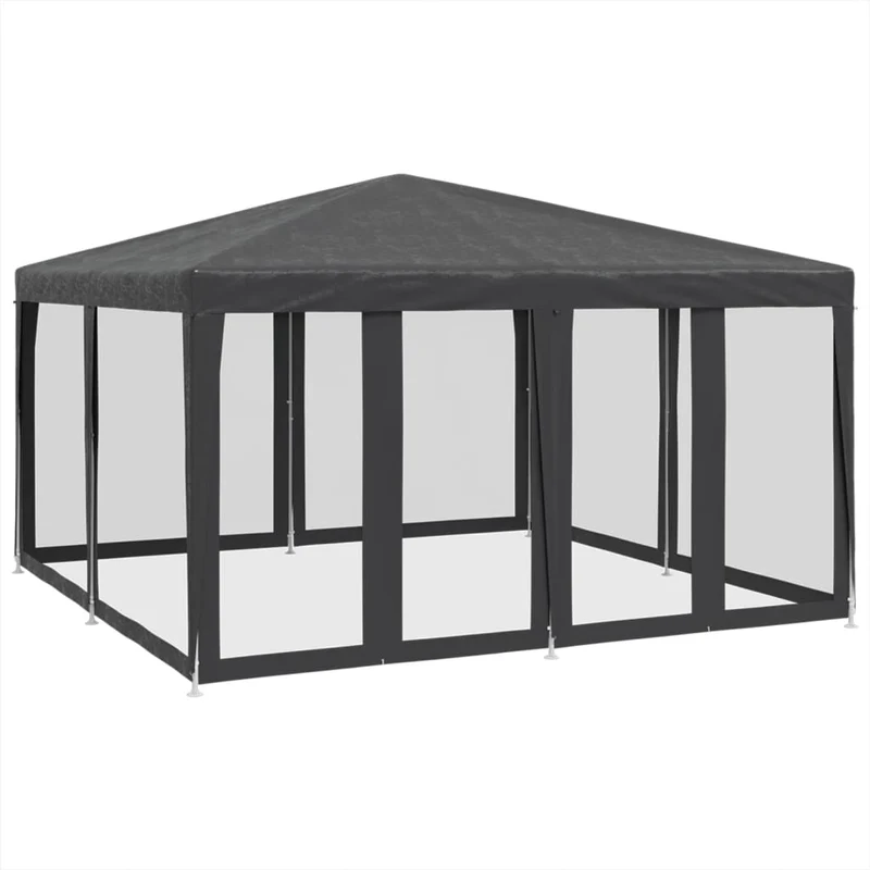 Partytent Met 8 Mesh Zijwanden Hdpe Kleurig