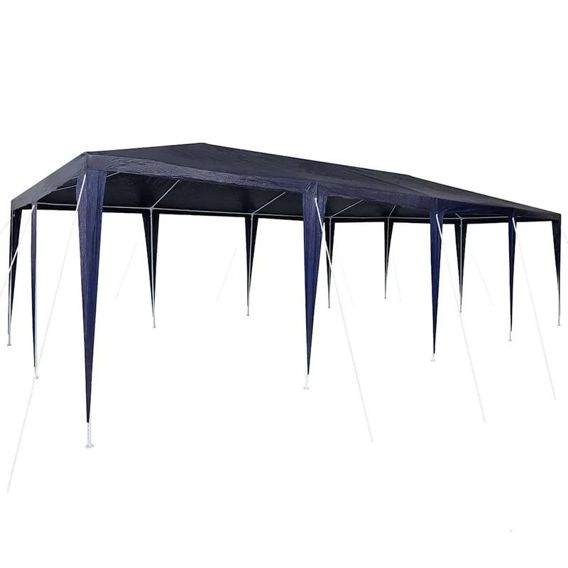 Partytent Blauw 800 X 400 X 266 Cm Polyethyleen En Staal