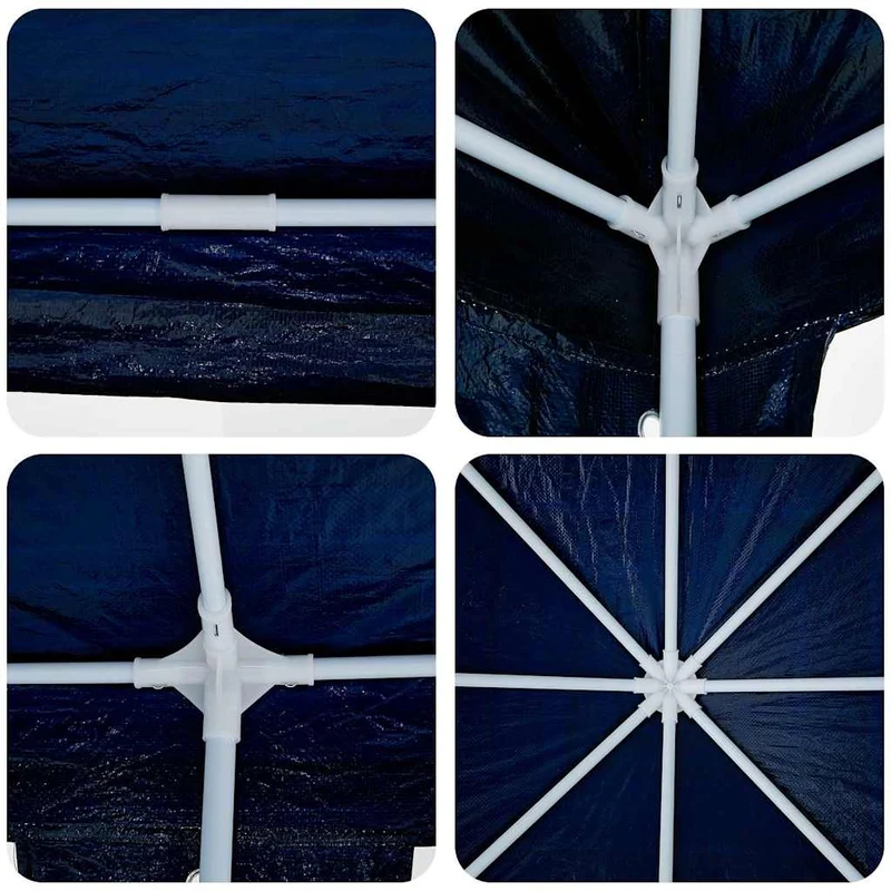 Partytent Blauw 800 X 400 X 266 Cm Polyethyleen En Staal