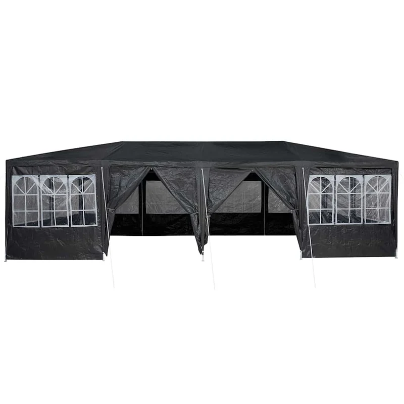 Partytent 800 X 400 X 266 Cm Antracietkleurig Polyetheen