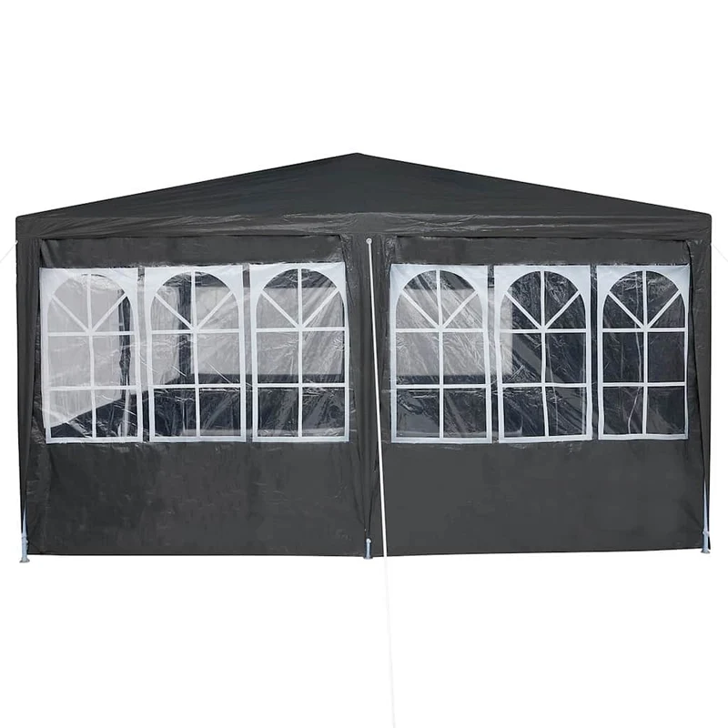 Partytent 800 X 400 X 266 Cm Antracietkleurig Polyetheen