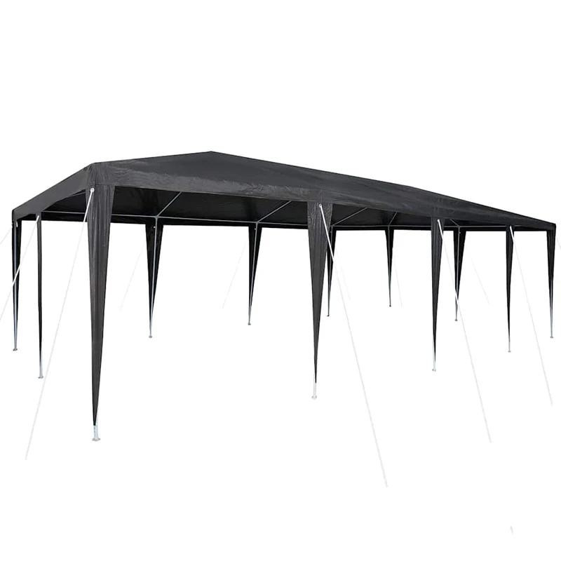 Partytent Antraciet 800 X 400 X 266 Cm Polyethyleen En Staal