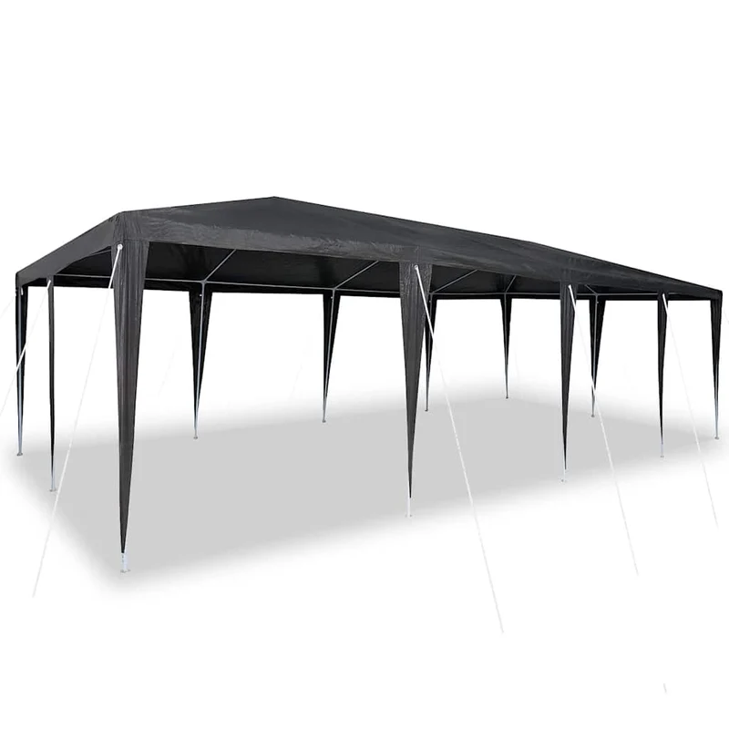 Partytent Antraciet 800 X 400 X 266 Cm Polyethyleen En Staal