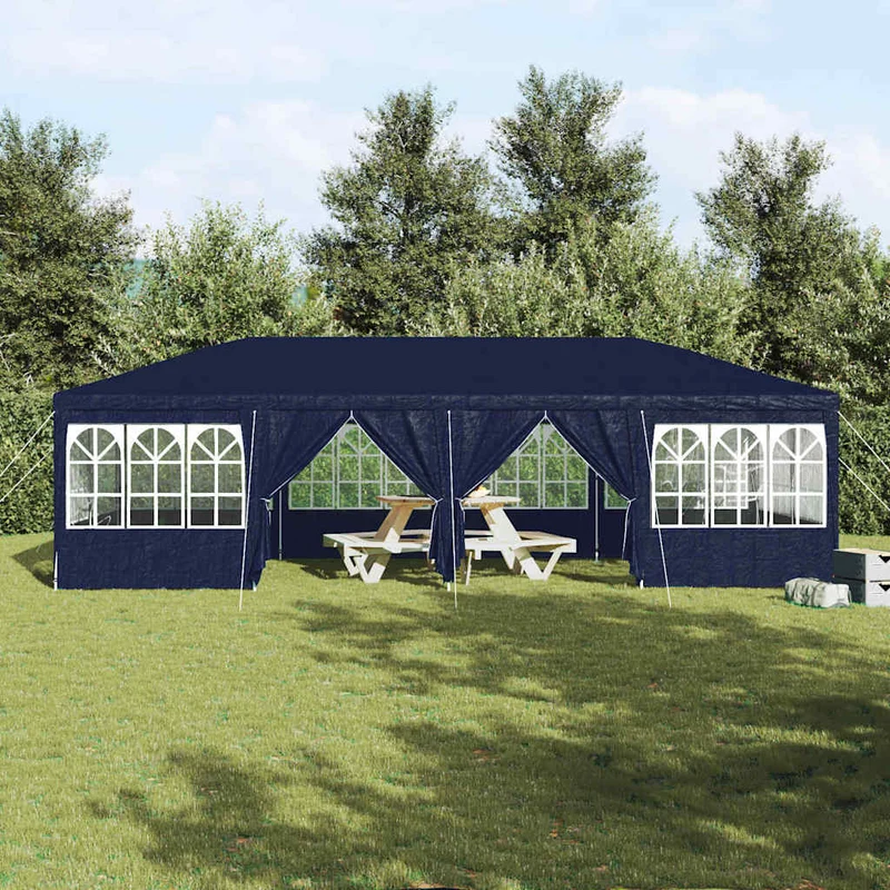 Partytent 800 X 400 X 266 Cm Blauw Polyetheen