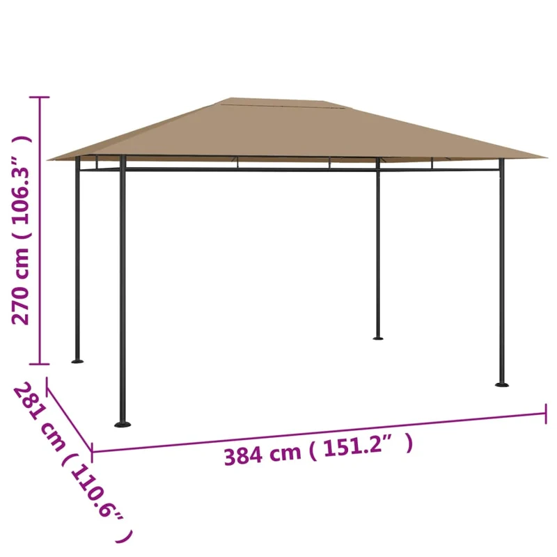 Prieel 180 G/M² 384X281X270 Cm