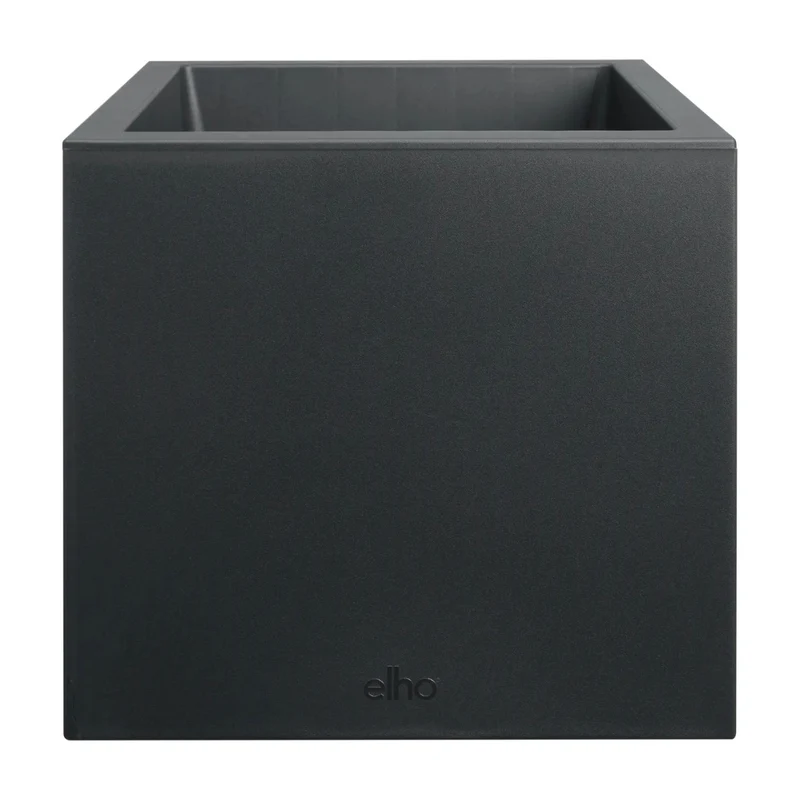 VASO VIVO NEXT SQUARE 30CM NERO