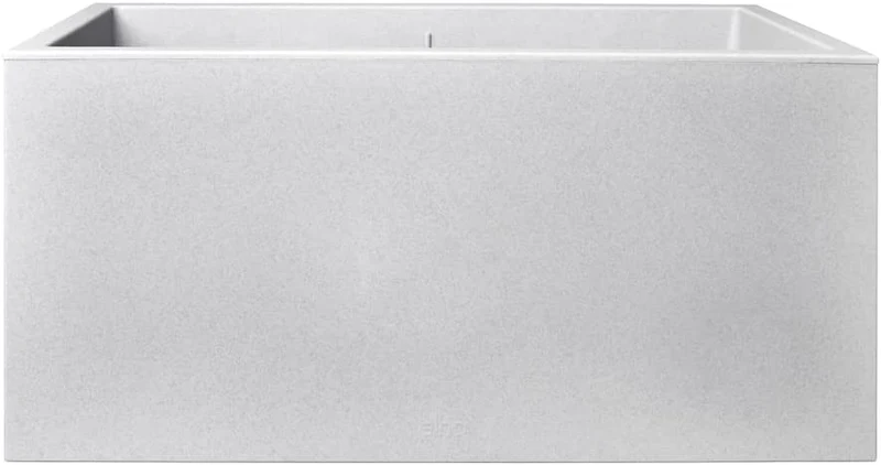 VASO VIVO NEXT LONG 80CM LIVING CONCRETE GRIGIO CHIARO