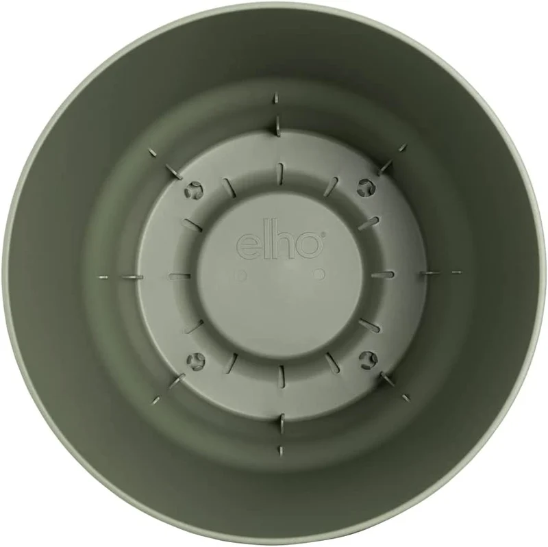 VASO GREENVILLE ROUND 14CM LEAF GREEN
