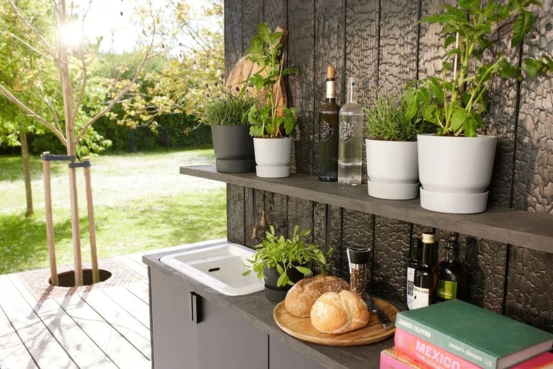 VASO GREENVILLE ROUND 16CM LIVING CONCRETE