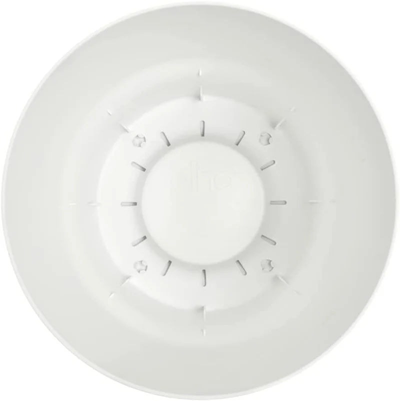 VASO GREENVILLE ROUND 18CM WHITE
