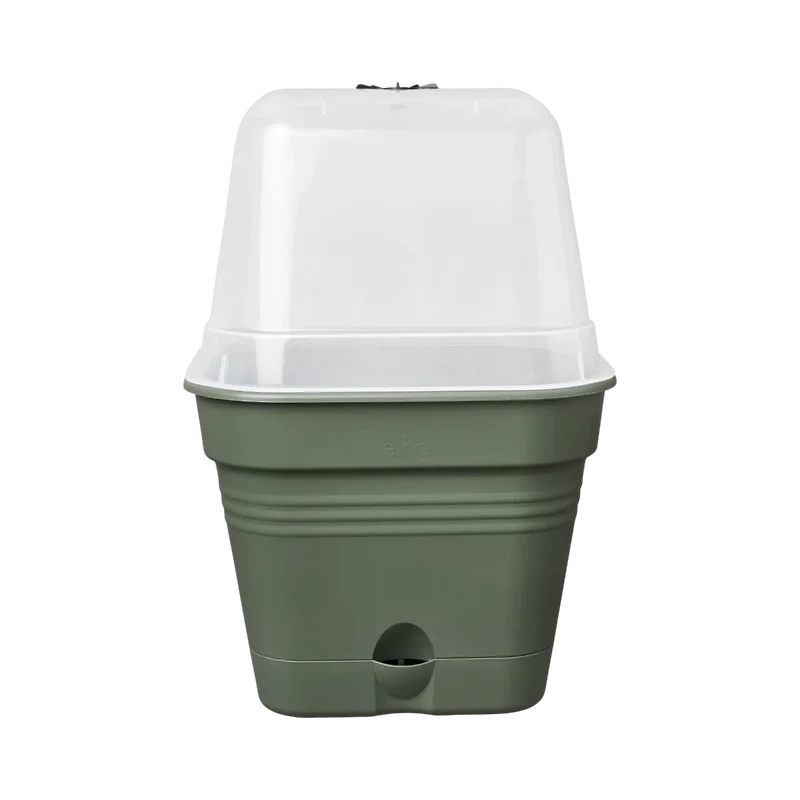 VASO DA COLTURA GREEN BASICS GROWPOT SQUARE ALLIN1 20CM LEAF GREEN