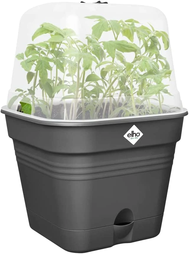 VASO DA COLTURA GREEN BASICS GROWPOT SQUARE ALLIN1 25CM LIVING BLACK