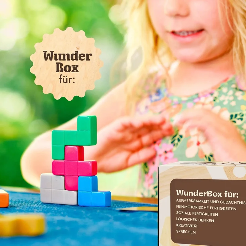 WunderBox 4-7 Years Screen Free Learning With 5 Educational Toys Parent Course And Creative Activities