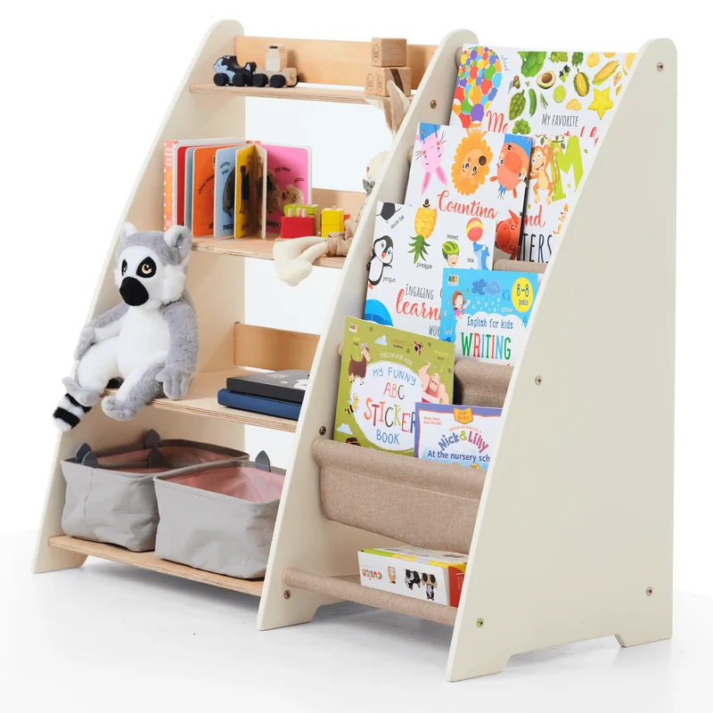 Montessori Toddler Books And Toys Shelf 2 In 1 For Organised Playtime And Safe Storage For Parents Of Toddlers