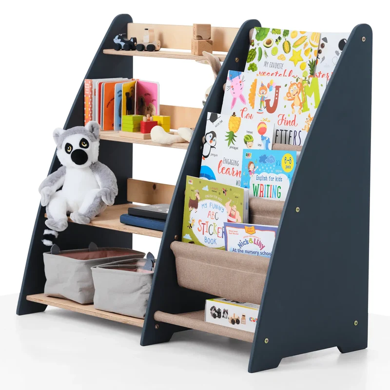 Montessori Toddler Books And Toys Shelf 2 In 1 For Organised Playtime And Safe Storage For Parents Of Toddlers