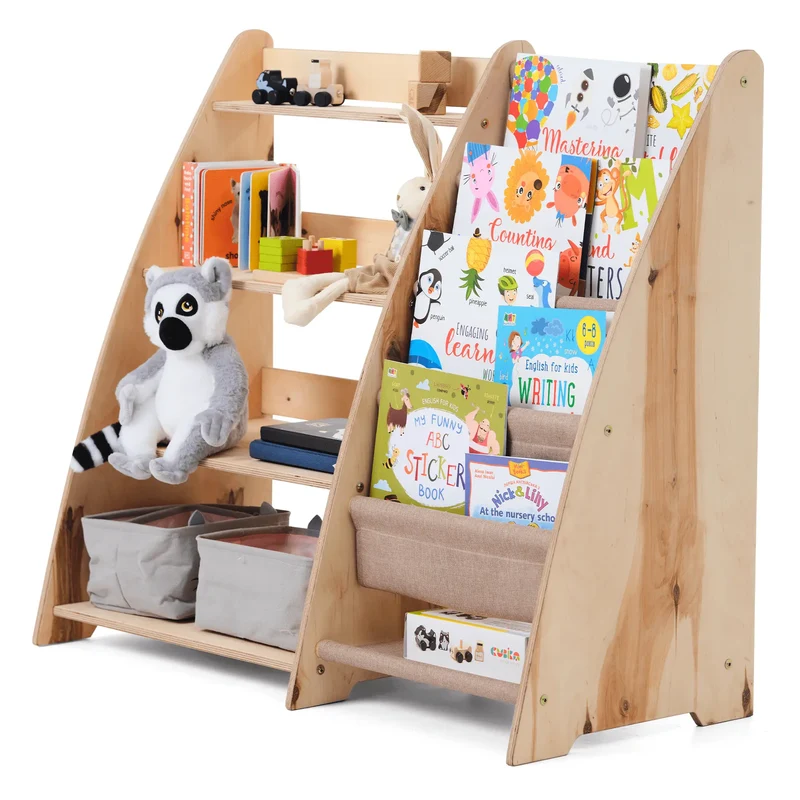 Montessori Toddler Books And Toys Shelf 2 In 1 For Organised Playtime And Safe Storage For Parents Of Toddlers