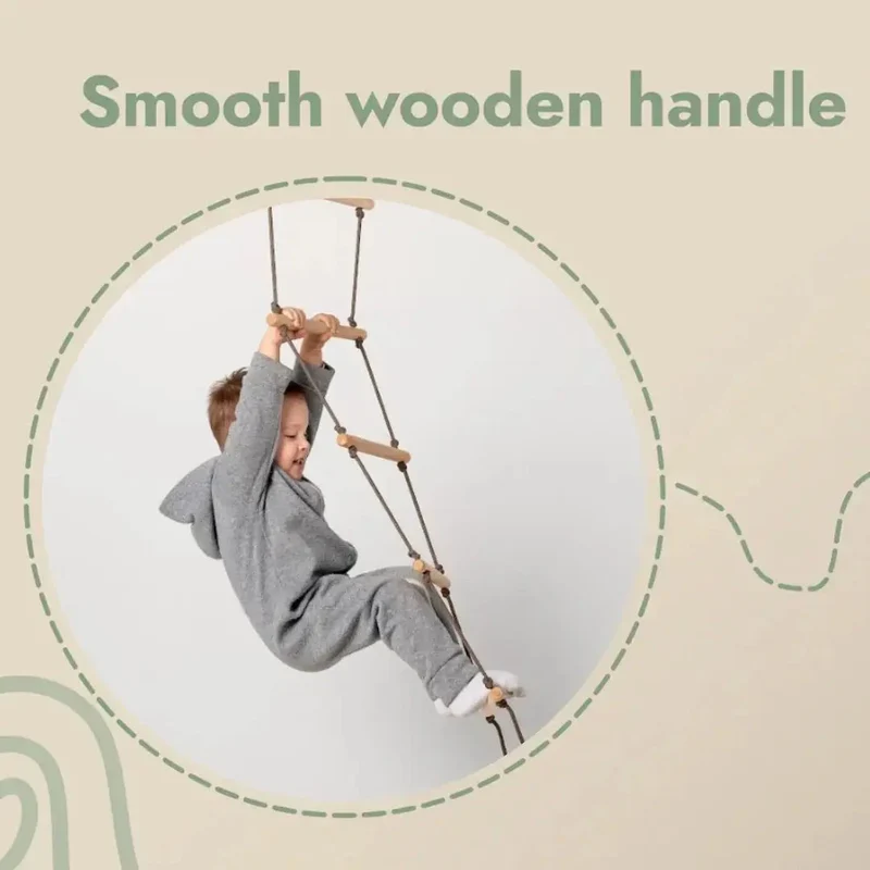Goodevas Kids Rope Ladder For Balance Vestibular Health And Muscle Strength In Safe Indoor Outdoor Play