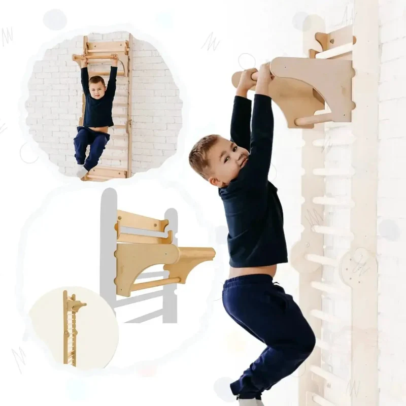 Pikler Triangle Wall Mount Extension Kit For Home Ladder