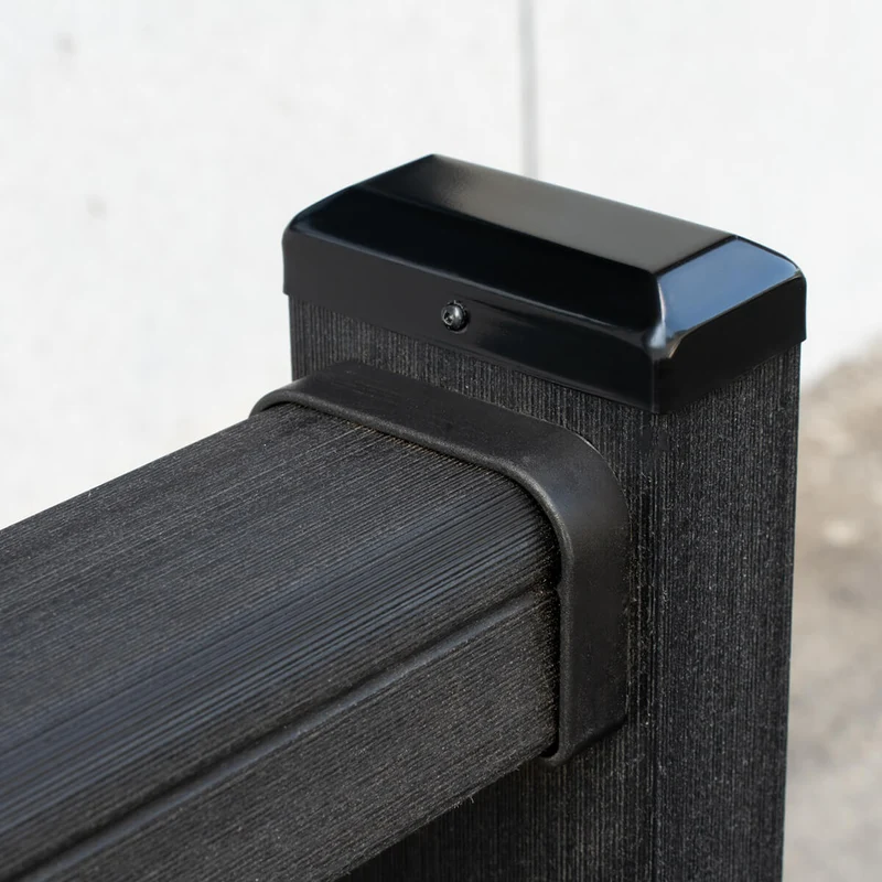 Rampe de balcon en composite et aluminimum - Charbon