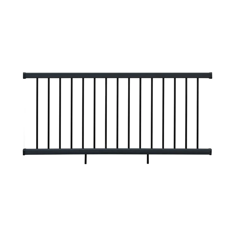 Rampe de balcon en composite et aluminimum - Charbon
