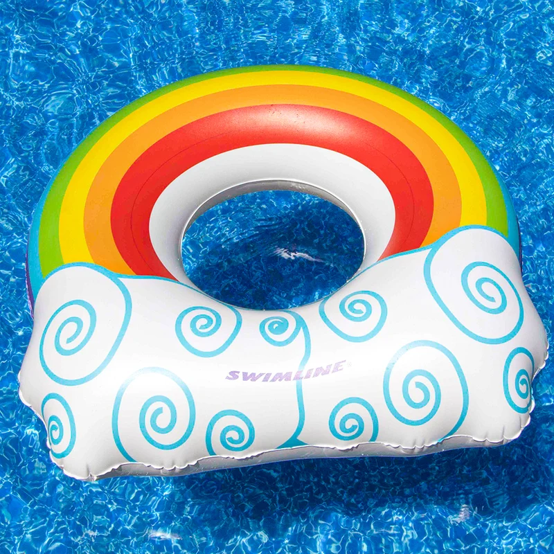 Anneau de nage arc-en-ciel