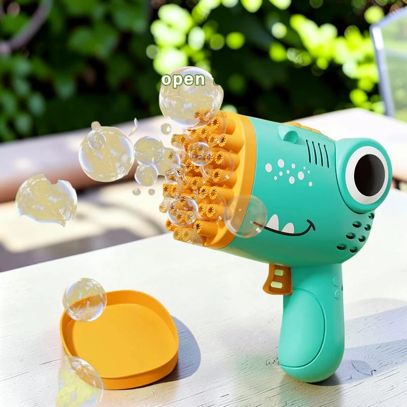 Dinosaur Bubble Gun med 40 Blæsehuller