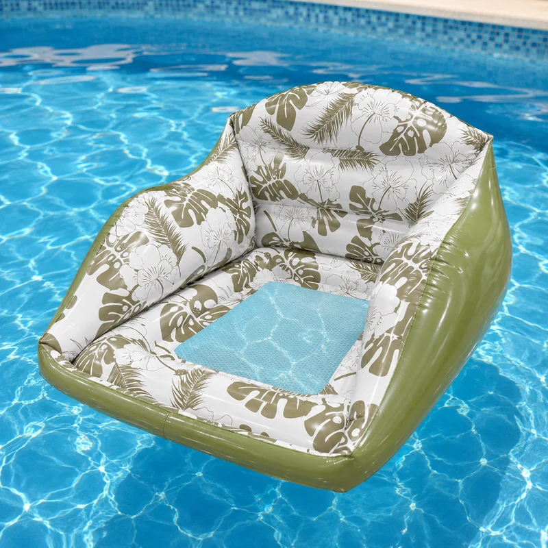 Oppustelig Pool Loungestol med Net