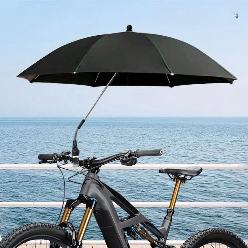 Bærbar Strandstol Parasol med Justerbar Rotation