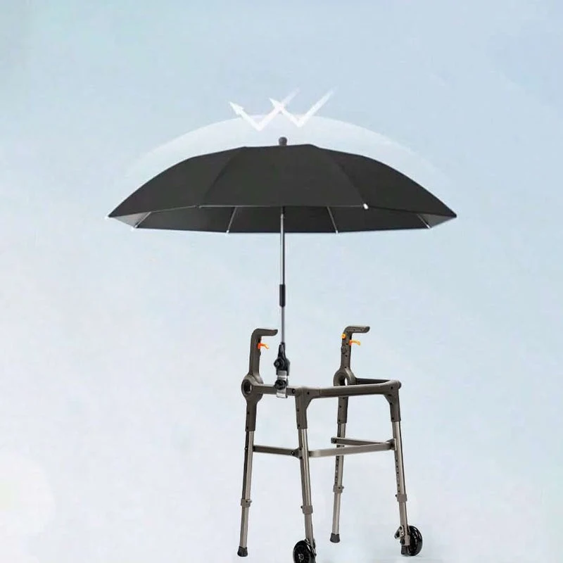 Bærbar Strandstol Parasol med Justerbar Rotation