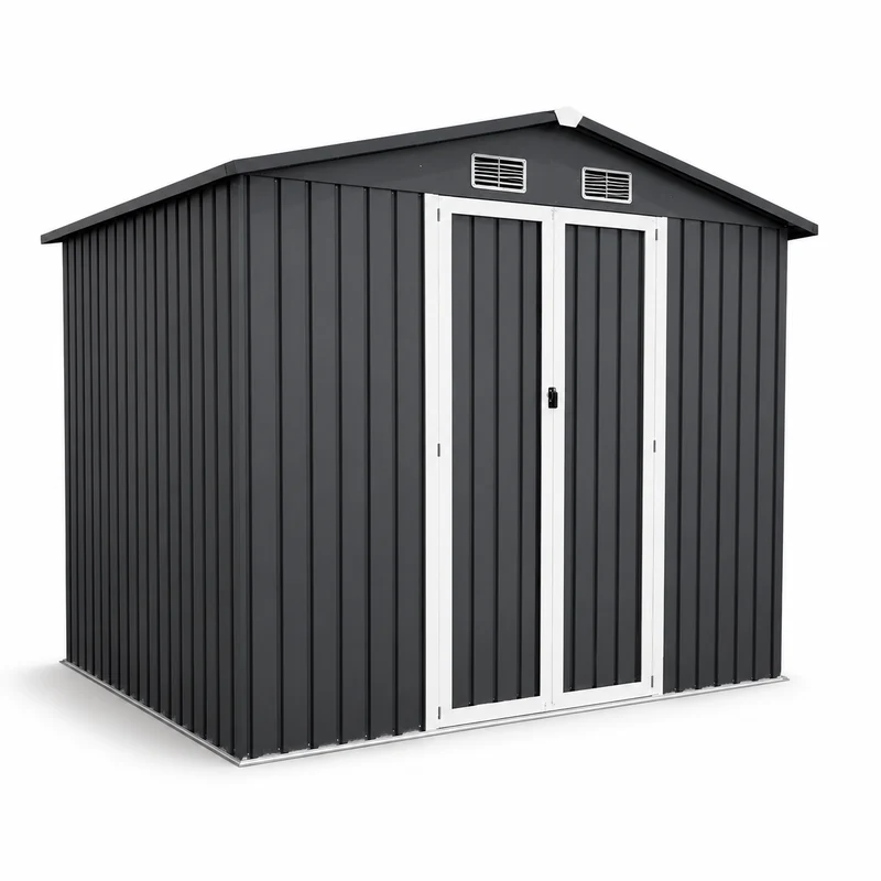 Caseta Metálica Exterior Con Puertas Dobles Abatibles 267,5 × 199 × 197 cm