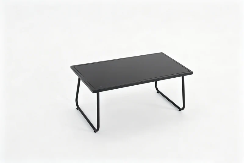 Conjunto de Jardín Acero Textilene 4 Piezas Mesa Cristal