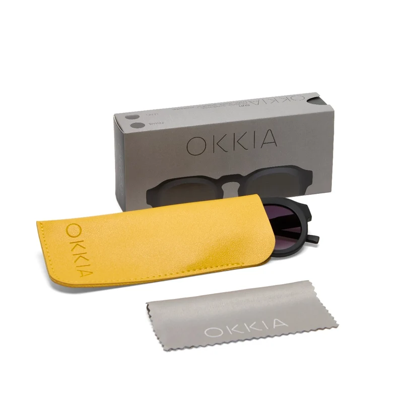 Occhiale da Sole Premontato Modello Zeno Nero OKKIA