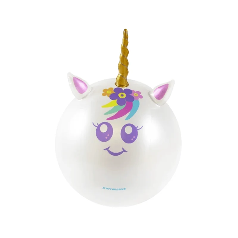 Ballon gonflable de plage - Tête de licorne