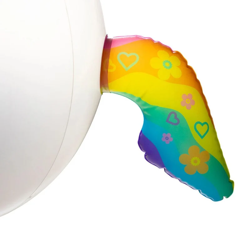 Ballon gonflable de plage - Tête de licorne