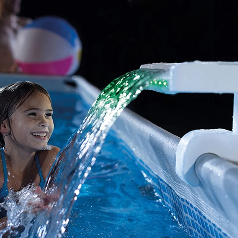 Intex Cascada de Agua con Luces LED Multicolor para Piscinas