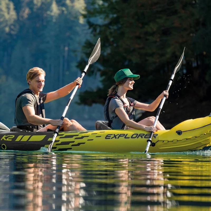 Intex Remo de Kayak Ajustable y Desmontable Aluminio 218 cm