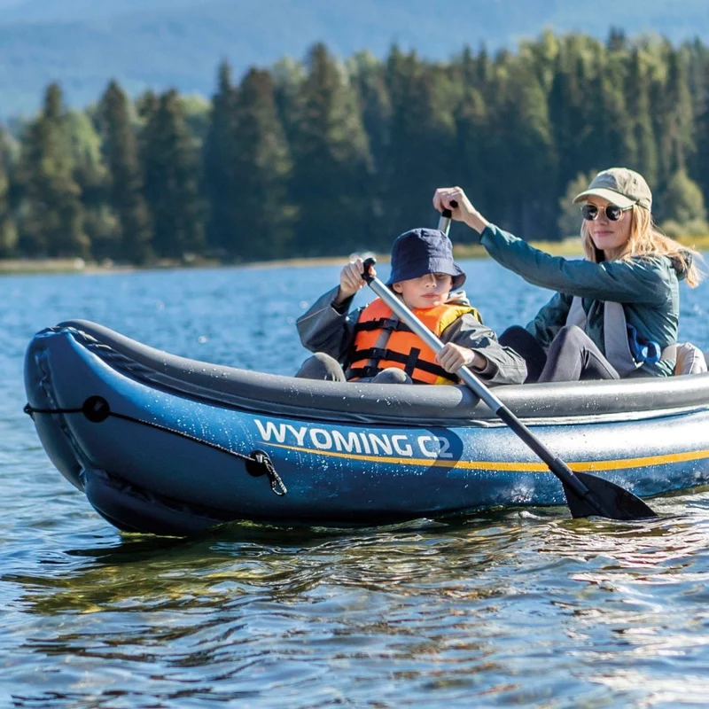 Intex Wyoming C2 Canoa Hinchable 2 Plazas con Remos