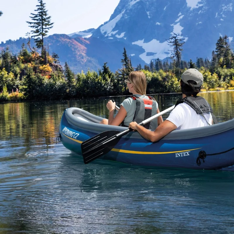 Intex Wyoming C2 Canoa Hinchable 2 Plazas con Remos
