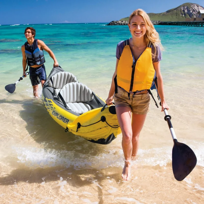 Intex Explorer K2 Inflatable Kayak 2 Person Yellow 312cm