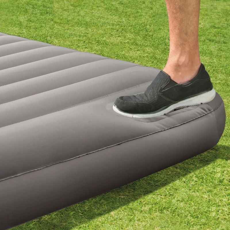 Intex Downy Colchón Hinchable Individual Fiber-Tech 99x191 cm Gris