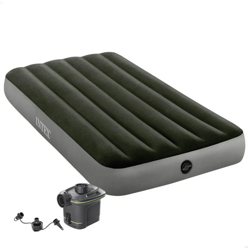Intex Cama Hinchable Camping Prestige Downy Fiber-Tech 99x191cm