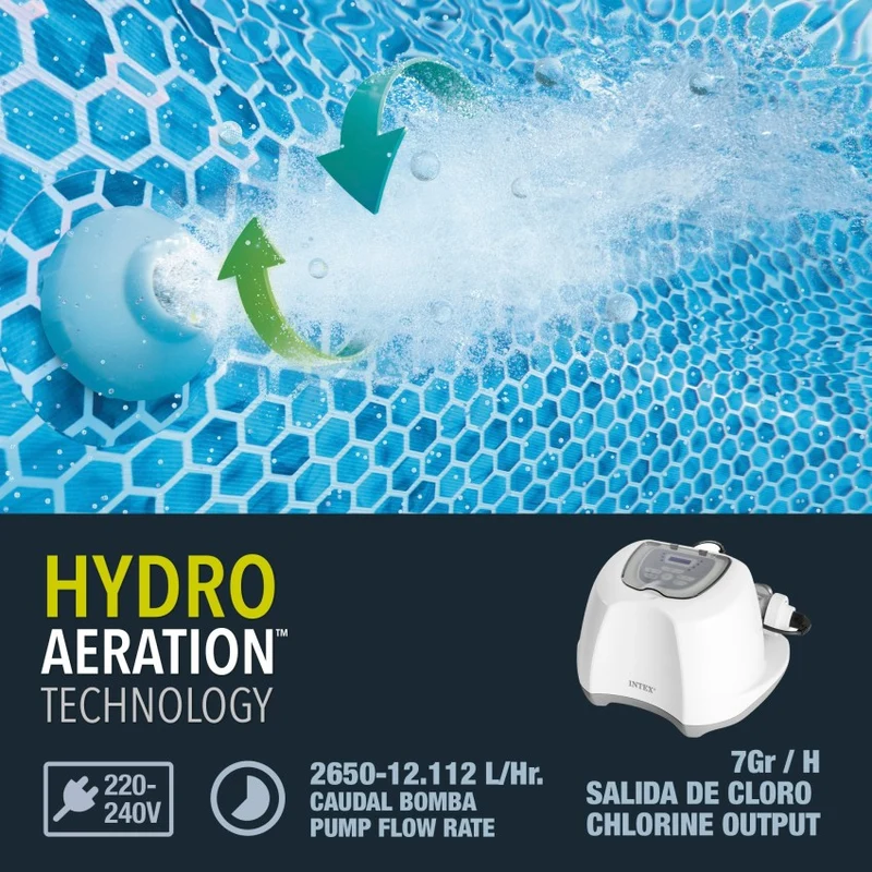 Intex QS700 Plus Clorador Salino Sistema ECO 7 g/h